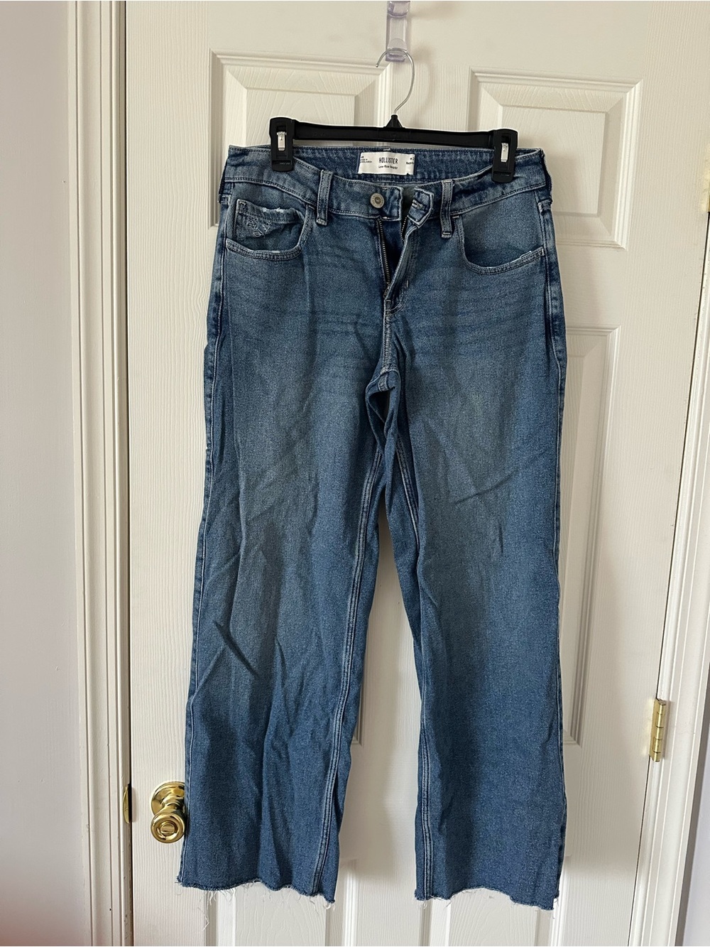 Hollister Light Blue Low-Rise Baggy Jeans